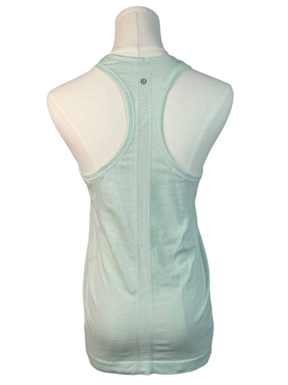 Lululemon Swiftly Tech Racerback Tank Misty Mint Seamless Athletic Top Size 4 - Picture 6 of 6